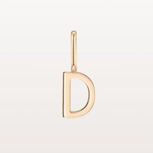 Aurate Classic Letter "D" Pendant in 14K Gold